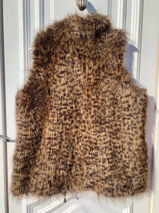 Chaleco Pelo Sintético Marrón