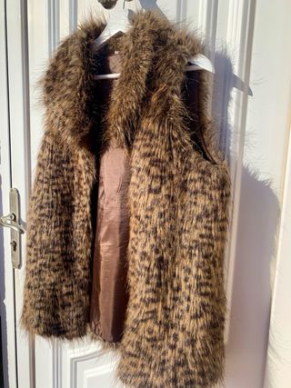 Chaleco Pelo Sintético Marrón