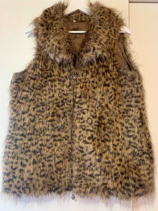 Chaleco Pelo Sintético Marrón