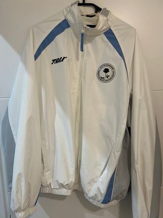 Chaqueta fútbol blanco talla M