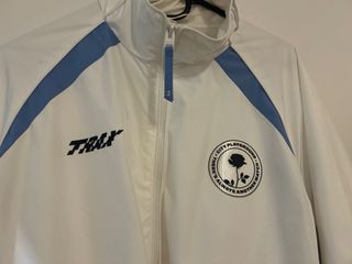 Chaqueta fútbol blanco talla M
