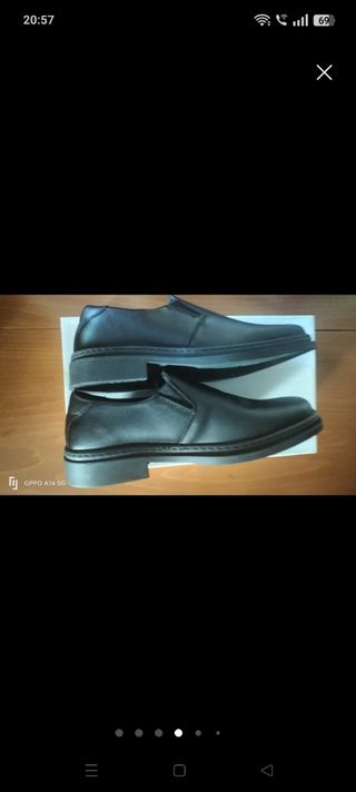 Zapatos de piel hombre Panter negros. NUEVOS