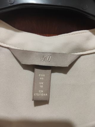 Blusa H&M blanca talla 46