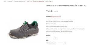 Botas de seguridad Mendi n°41