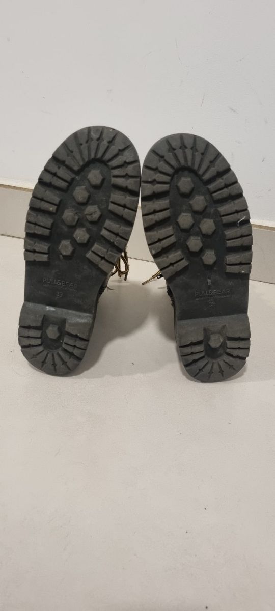 Botas estilo Dr. Martens Piel Negra de pull & bear