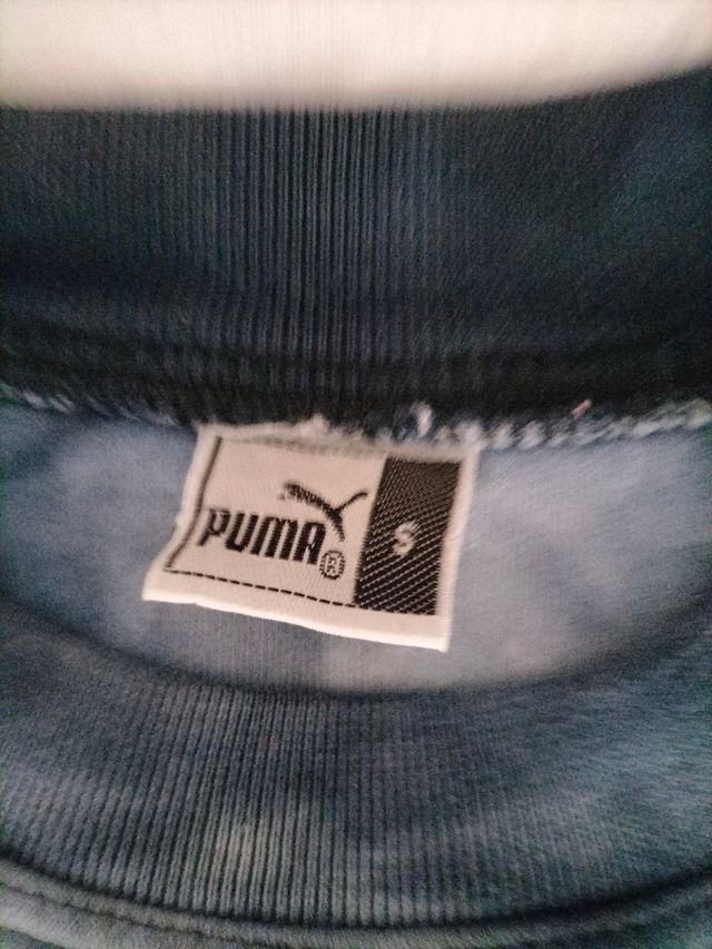 Felpa Tie-Dye Puma blu e grigia