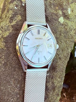 Reloj Seiko Skyliner 6102-8000 Salmón