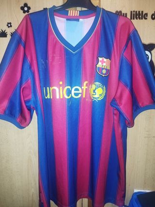 Camiseta de Messi FCB, Talla L.