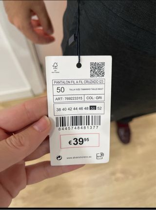 Traje Álvaro Moreno gris sin estrenar