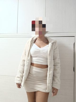 Chaqueta de pelo suave