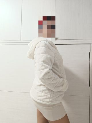 Chaqueta de pelo suave