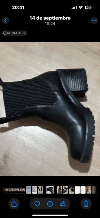 Botines azul marino