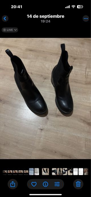 Botines azul marino