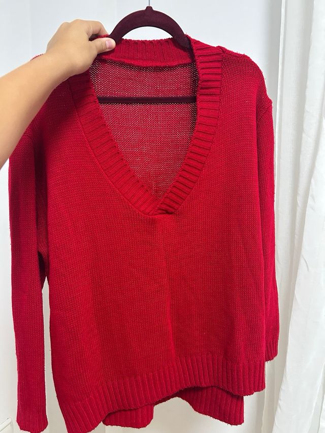 Jersey rojo de punto