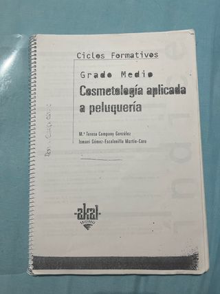 cosmética aplicada a peluquería
