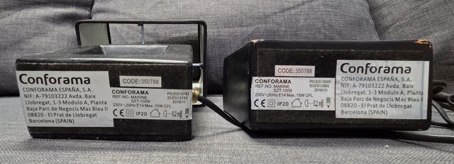 Lámparas de Mesilla Conforama Negras