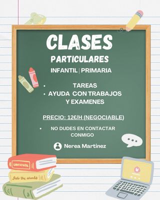 CLASES PARTICULARES  PROFESORA PARTICULAR