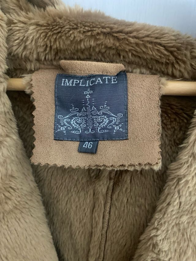 Abrigo marrón con forro de pelo