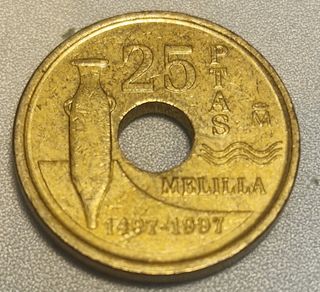 Moneda 25 Pesetas España 1997