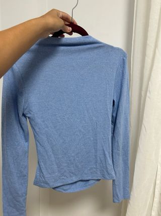 Blusa azul Stradivarius