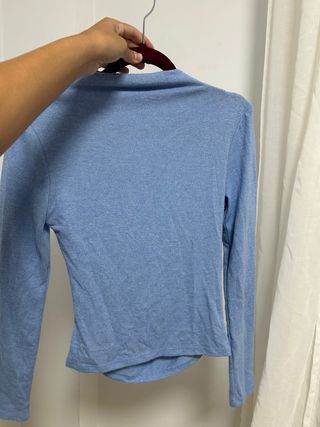 Blusa azul Stradivarius