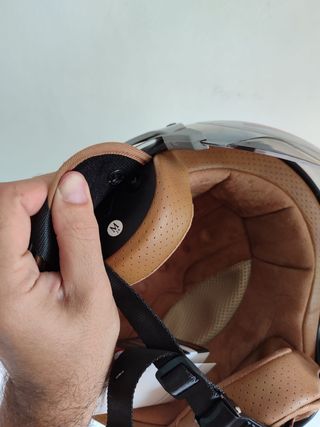 Casco Moto Retro Jet Talla M Tricolor Unisex