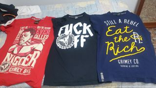 Lote 3 Camisetas Grimey Talla S