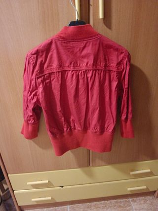 Chaqueta Roja Blanco Talla L