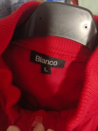Chaqueta Roja Blanco Talla L