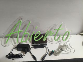 Cartel Neón LED Abierto para Negocio