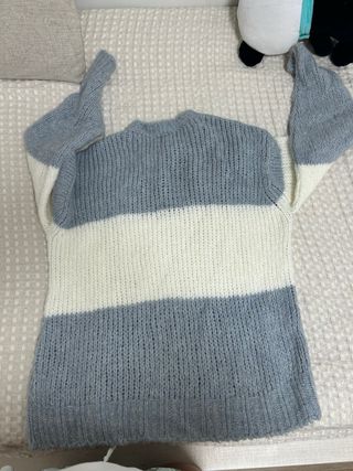 Jersey de rayas azul y blanco