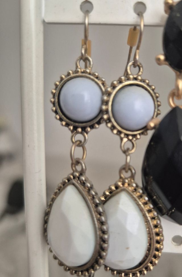 Pendientes dos tonos azules