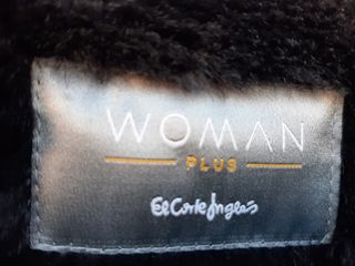 Abrigo El Corte Inglés Mujer Talla XXXL Negro