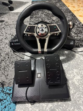 Volante PS4 PlayStation Nero