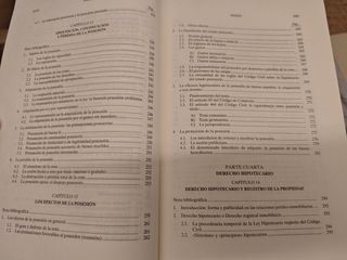 Índices Derechos reales y derecho hipotecario