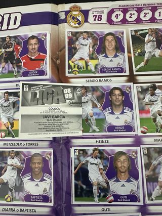 Álbum Colección Oficial Liga Este 08-09 COMPLETO