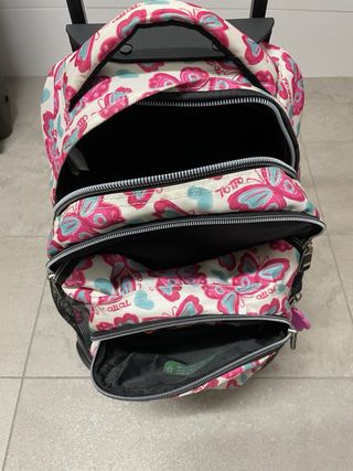 Mochila Totto con ruedas para niña