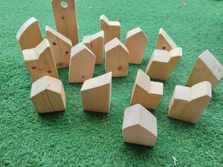 Casitas de madera para juego simbólico