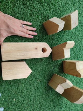 Casitas de madera para juego simbólico