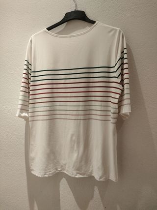 Camiseta a rayas blanca