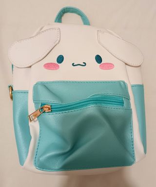 Mini Mochila Kuromi y Cinnamoroll Negra