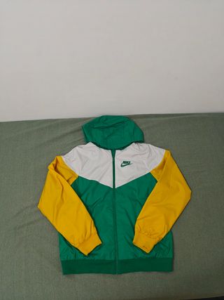 Cortavientos Nike Vintage Blanco Verde Amarillo