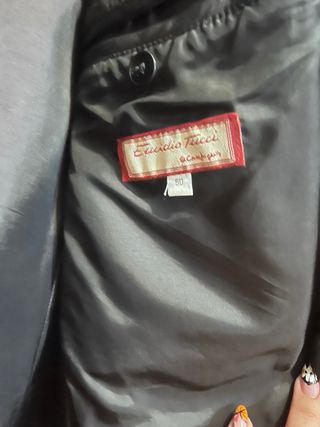 Chaqueta de cuero negra para hombre Emidio Tucci.
