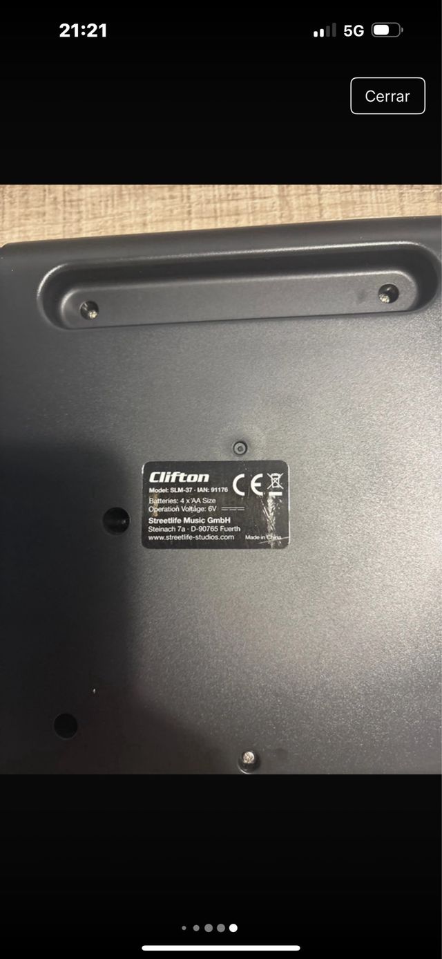 Teclado Musical Clifton 37 Teclas