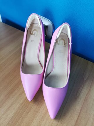 Scarpe tacchi n36 rosa barbie