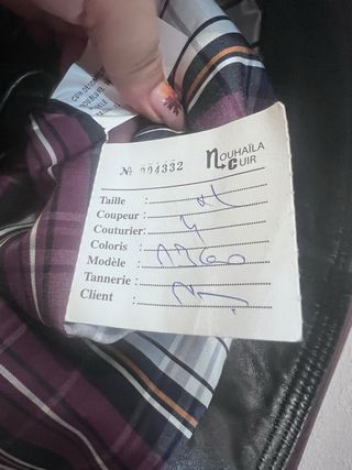 Chaqueta de cuero negra para hombre