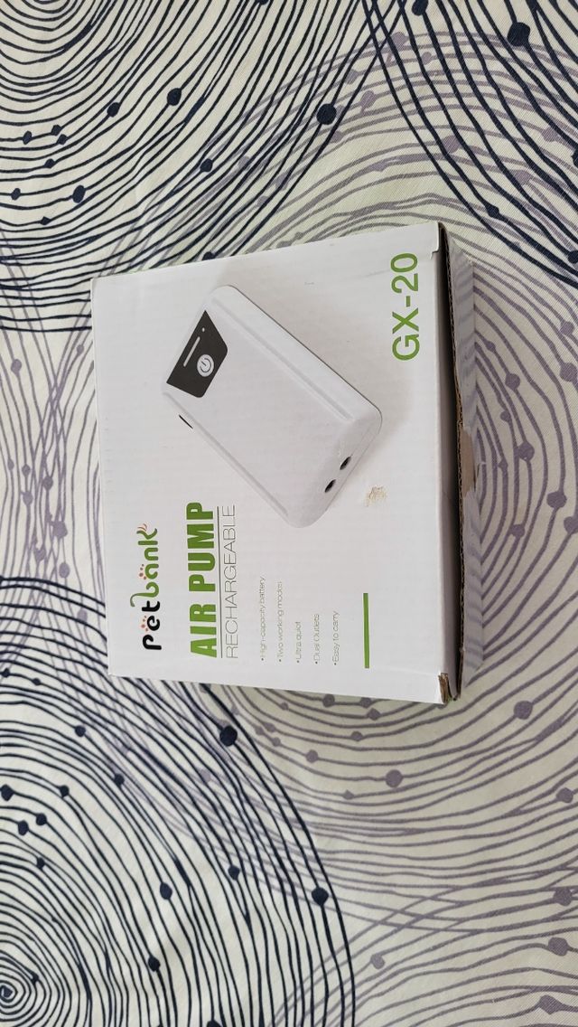 Oxigenador acuario recargable