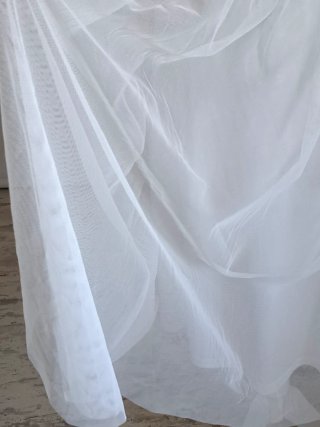 Precioso vestido fiesta/novia plateado y blanco