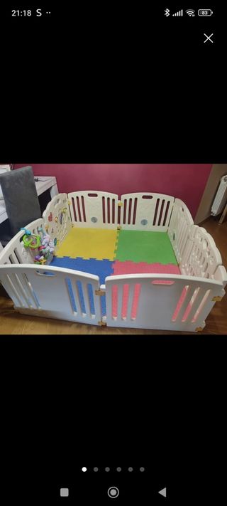 Parque infantil acolchado para bebés