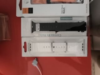 3 Correas para Reloj (Blanco, Negro, Naranja)